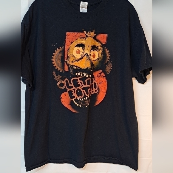 Gildan Other - Five Nights At Freddy's FNAT Men's XL Black T-shirt Gildan Video Games